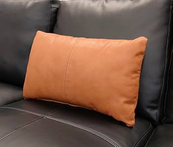 Amazon.co.jp: 高級 本革腰当て 総革クッション (キャメル) : ホーム